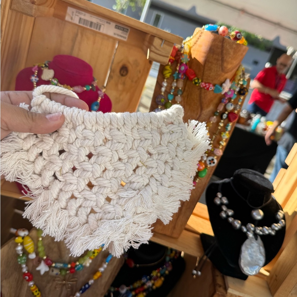 Handcrafted Cream Necklace